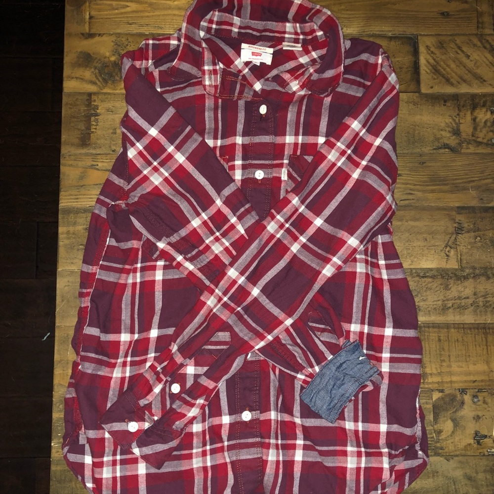 LEVI boyfriend fit flannel